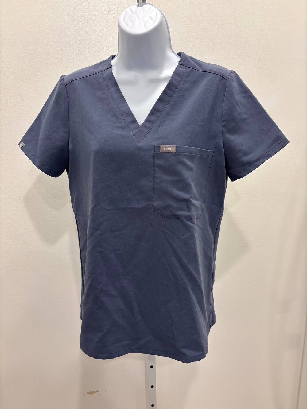 FIGS Women’s Catarina 1-Pocket Scrub Top Navy Blue XS Like New